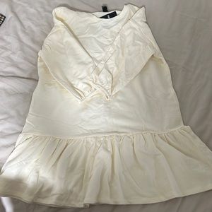 Long sleeve hem midi dress